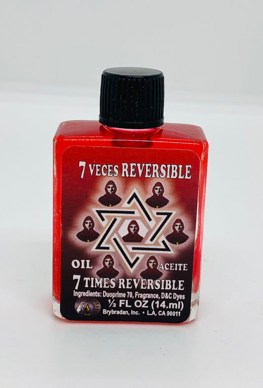 7 Times Reversible Spiritual Oil/ Aceite Espiritual 7 Veces Reversible