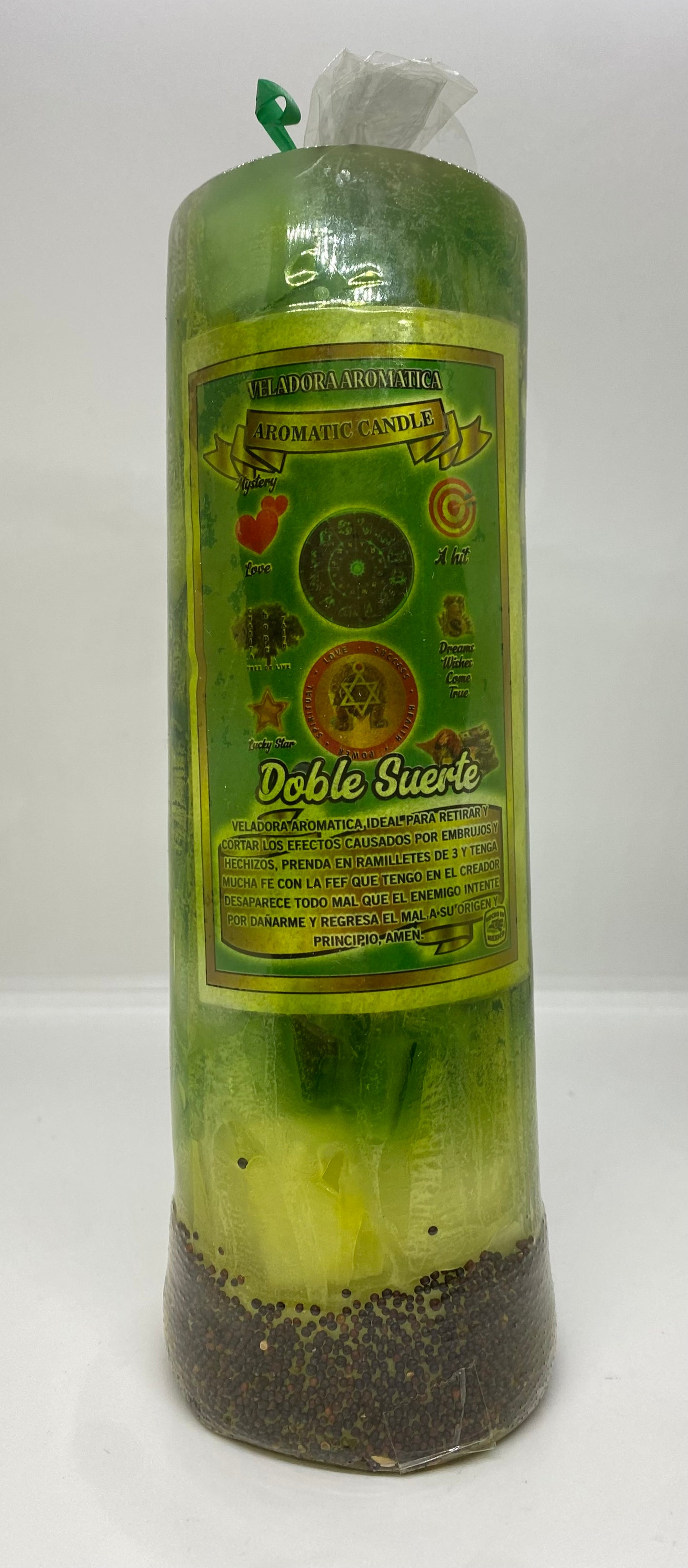 Double Fast Luck Candle 9"/Cirio Doble Suerte