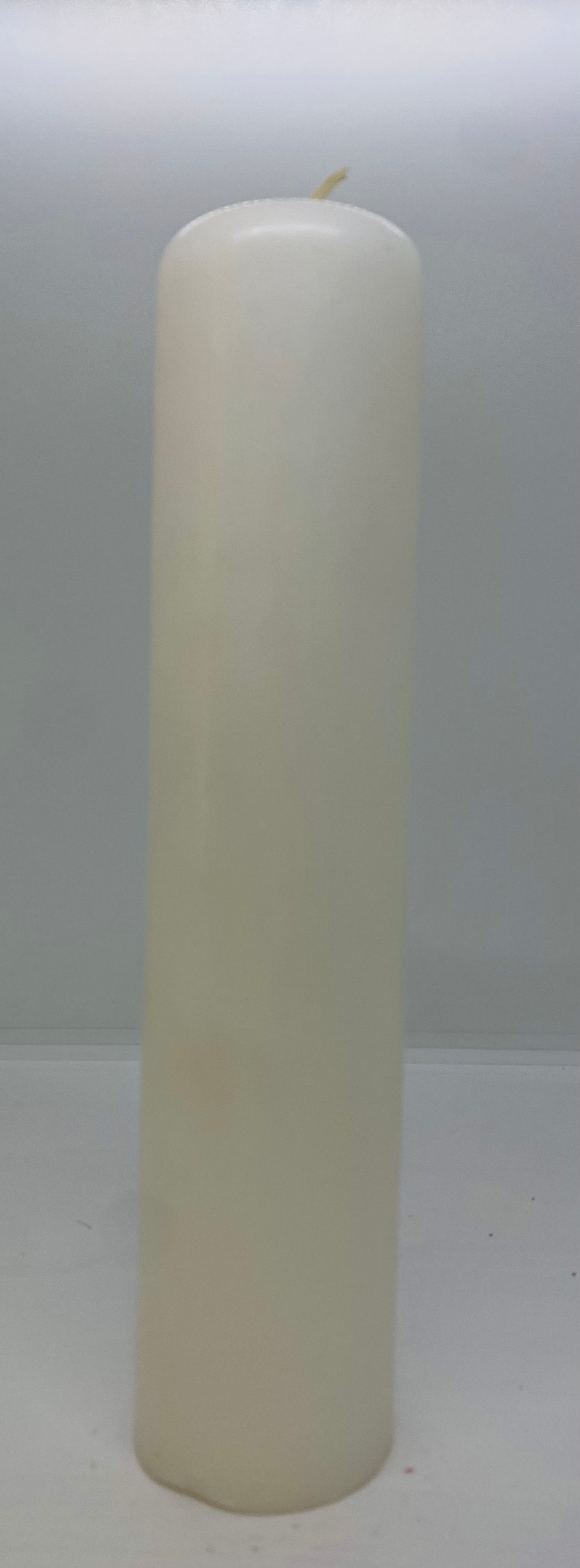 White Candle 9"/Cirio blanco 9”