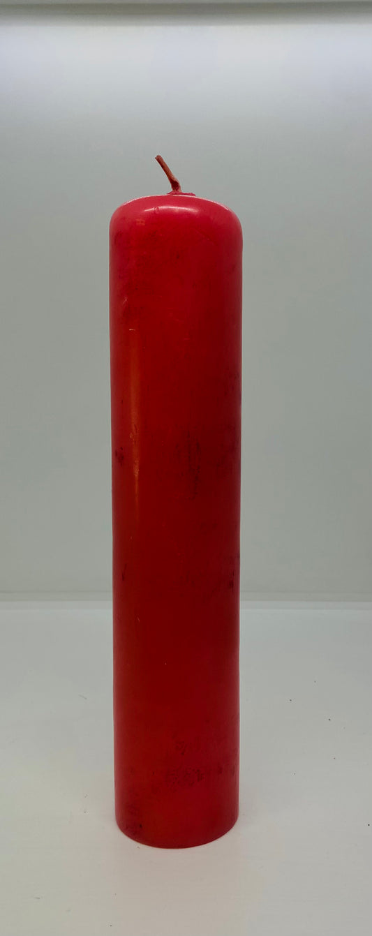 Red Candle 9"/Cirio Rojo 9"