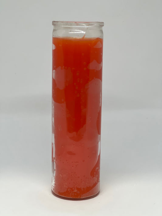 Orange Plain Color Candle