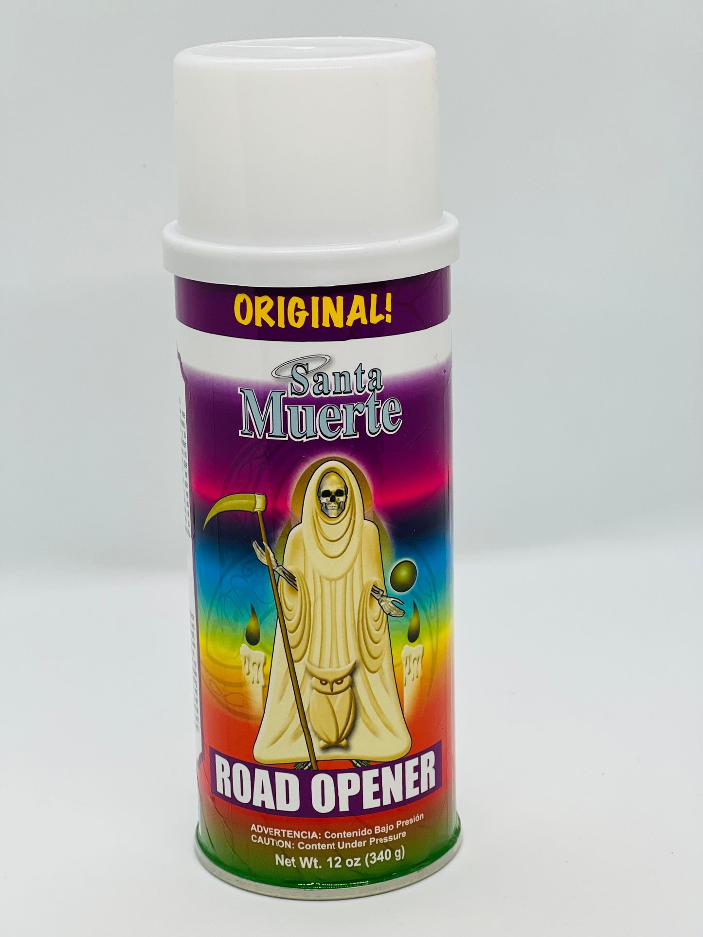 Holy Death Road Opener Aerosol Spray/Spray Santa Muerte Abre Caminos