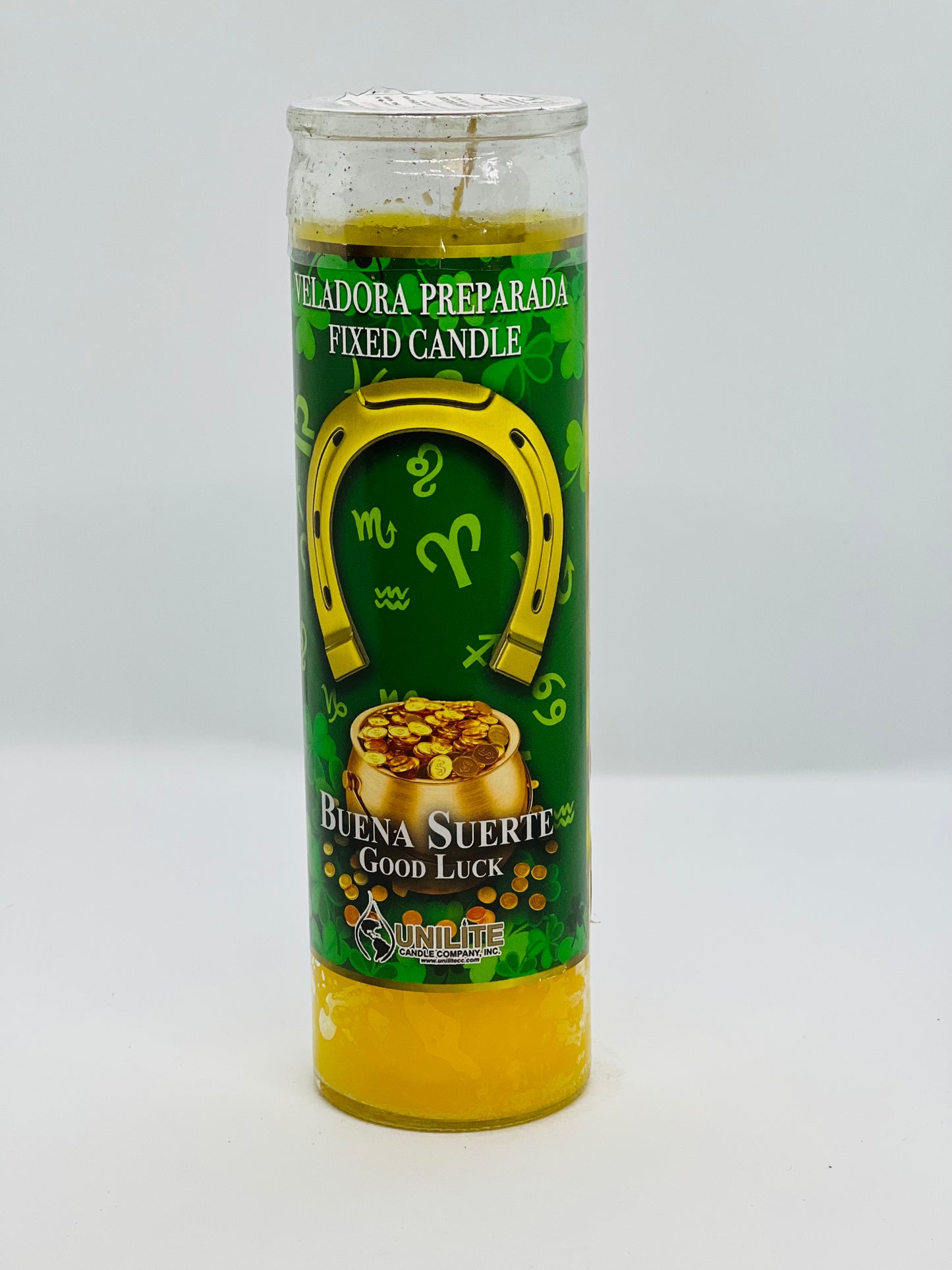 Good Luck Fixed Candle/Buena Suerte Veladora Preparada