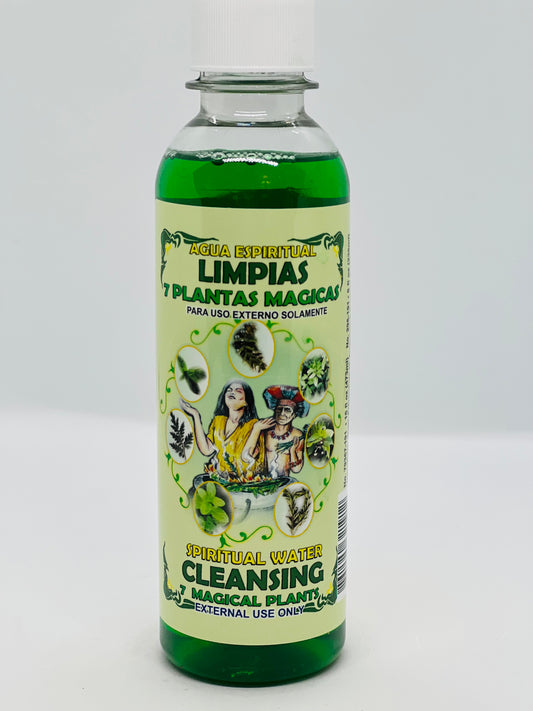 Cleansing 7 Magical Plants Spiritual Water/Agua Espiritual Limpias 7 Plantas Magicas