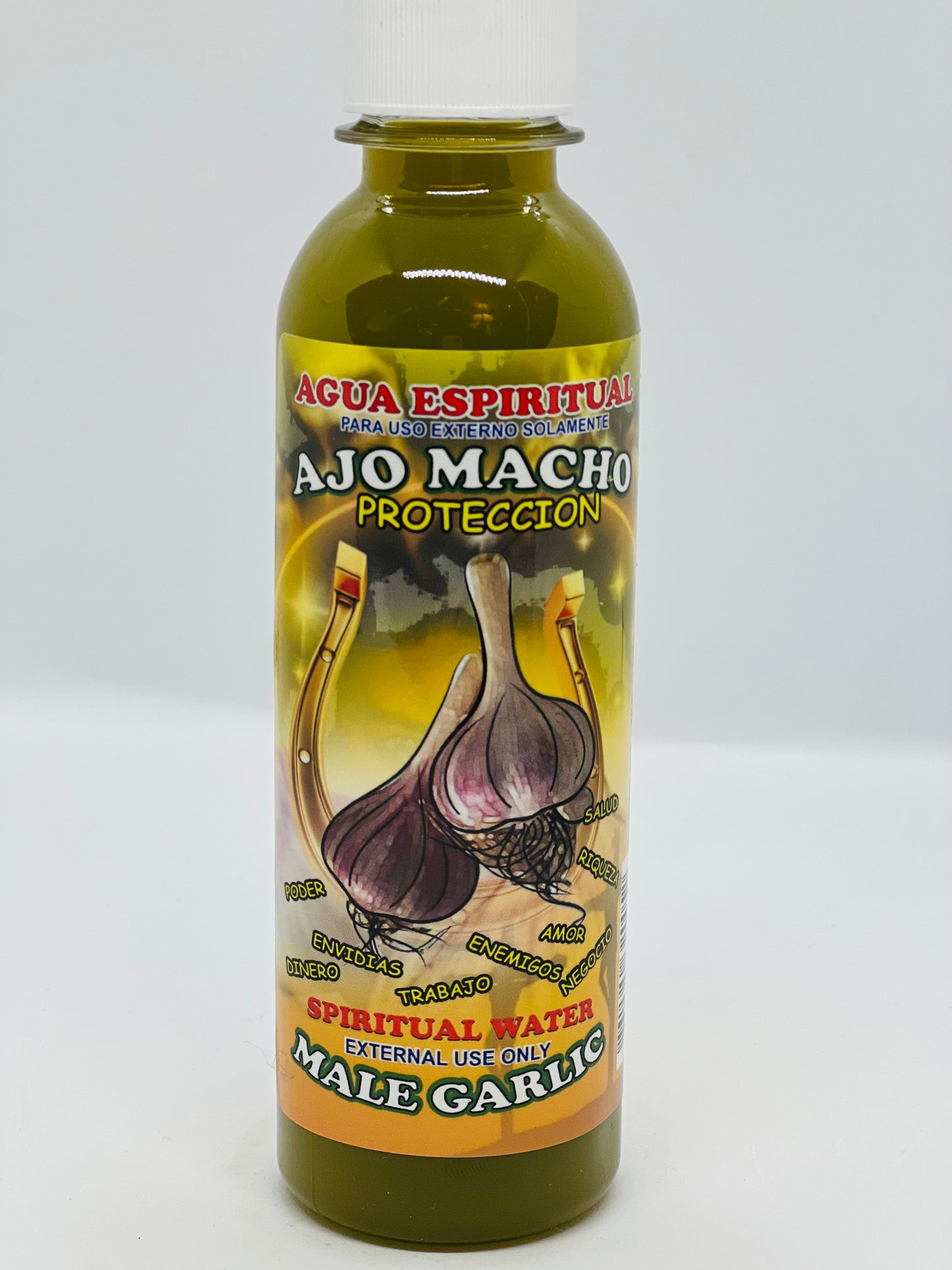 Male Garlic Spiritual Water/Agua Espiritual Ajo Macho