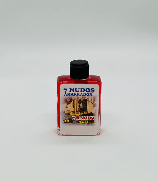 7 Knobs Binding Spiritual Oil/Aciete Espiritual 7 Nudos Amarrador