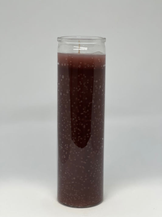 Brown Plain Candle/Veladora Cafe