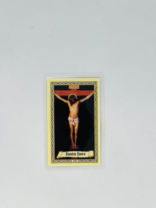 Just Judge Prayer Card/Justo Juez Targeta de Oracion