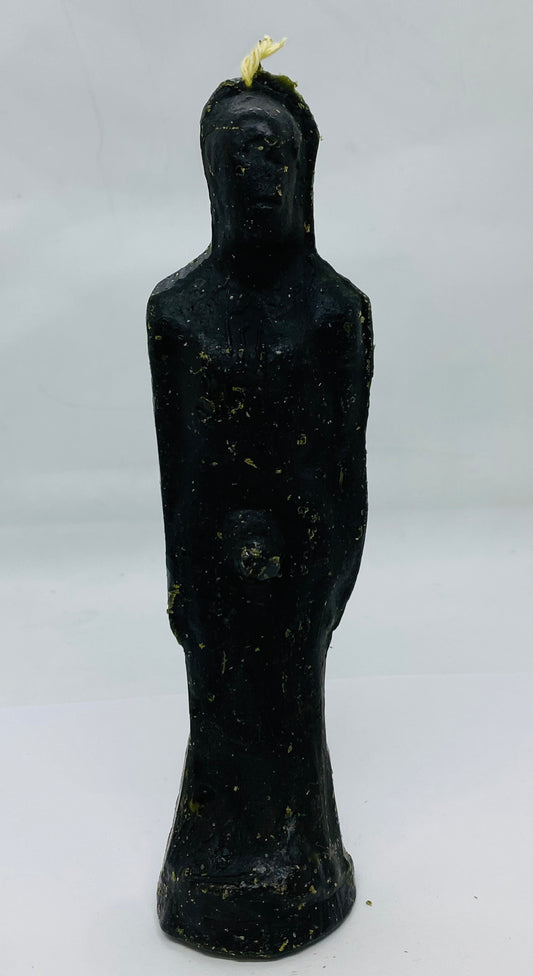 Black Male Figure Candle 7"