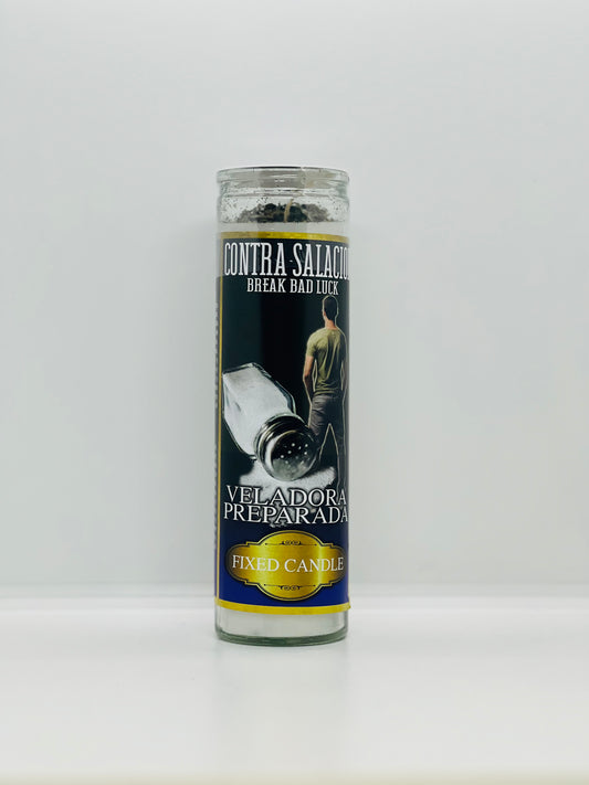 Break Bad Luck Fixed Candle/Contra Salacion Veladora Perparada