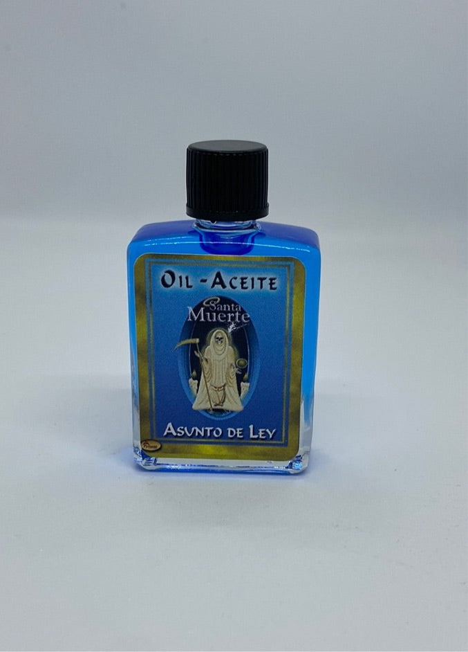 Holy Death Matter of Law Spiritual Oil/Santa Muerte Aceite Espiritual Asunto de Ley