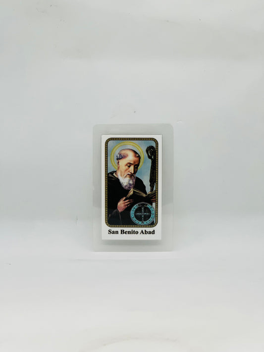 Saint Benedict Prayer Card