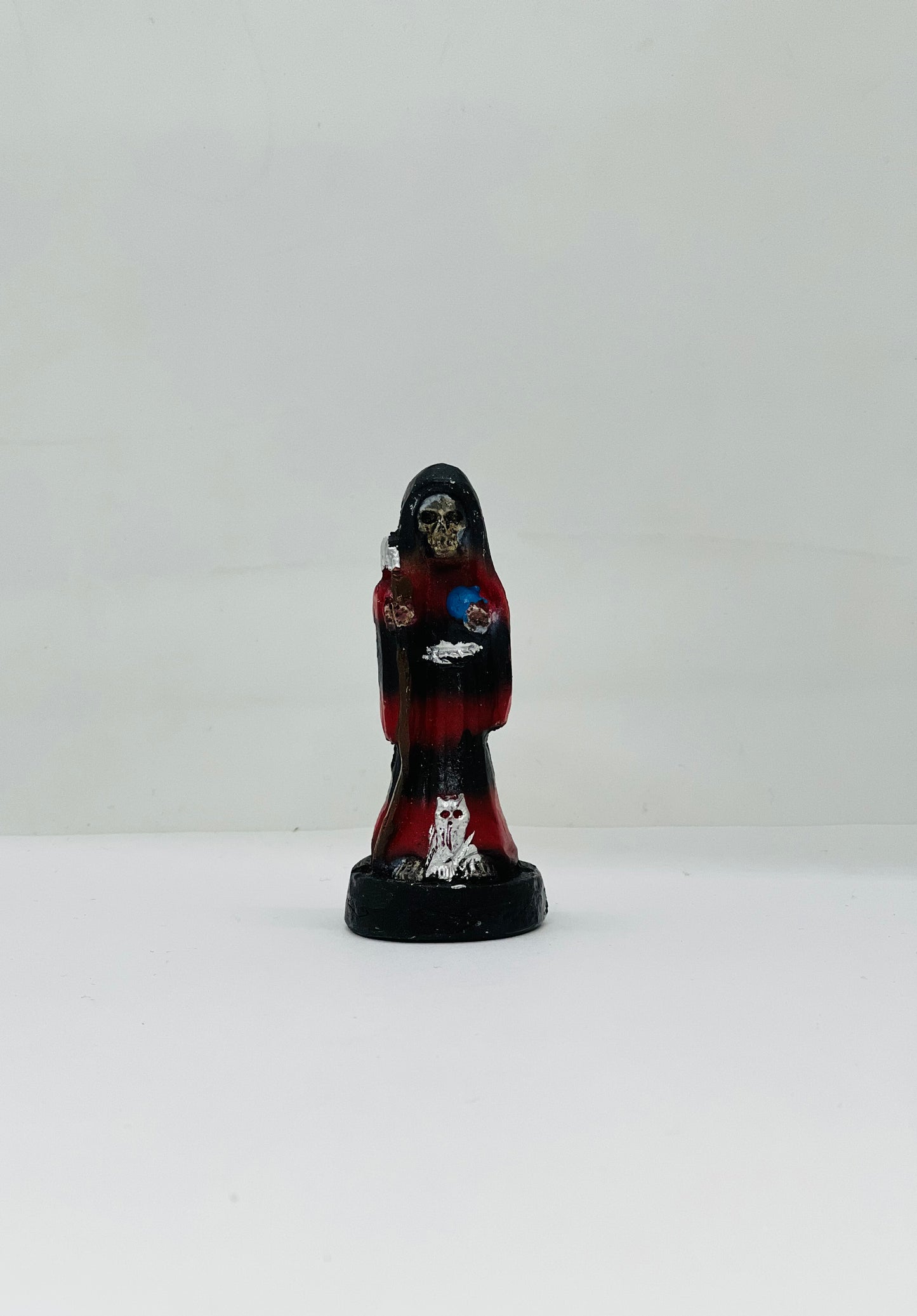 Santa Muerte Red/Black 3"