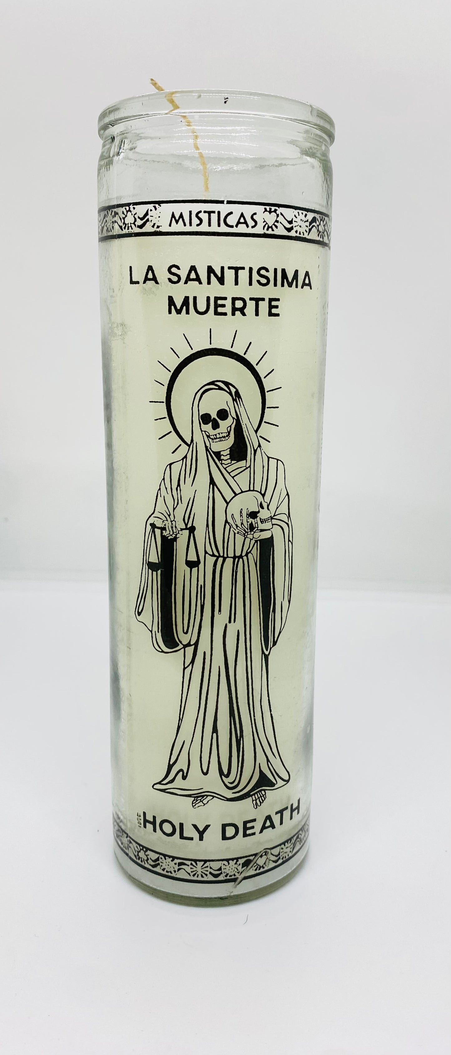 Holy Death White Candle/ Veladora blanca Santa Muerte