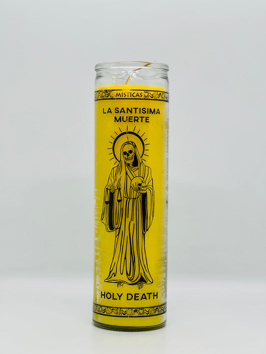 Santa Muerte Yellow Candle