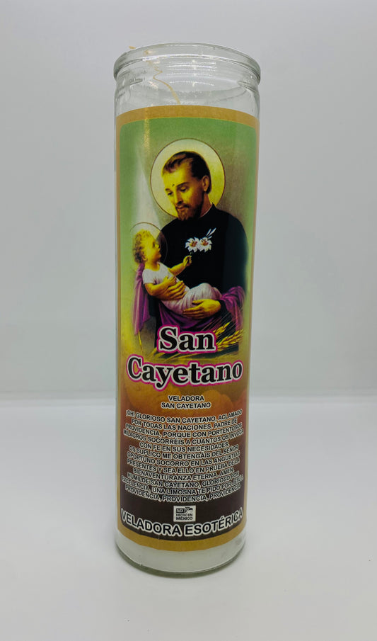 Saint Cajetan Candle/ Veladora San Cayetano