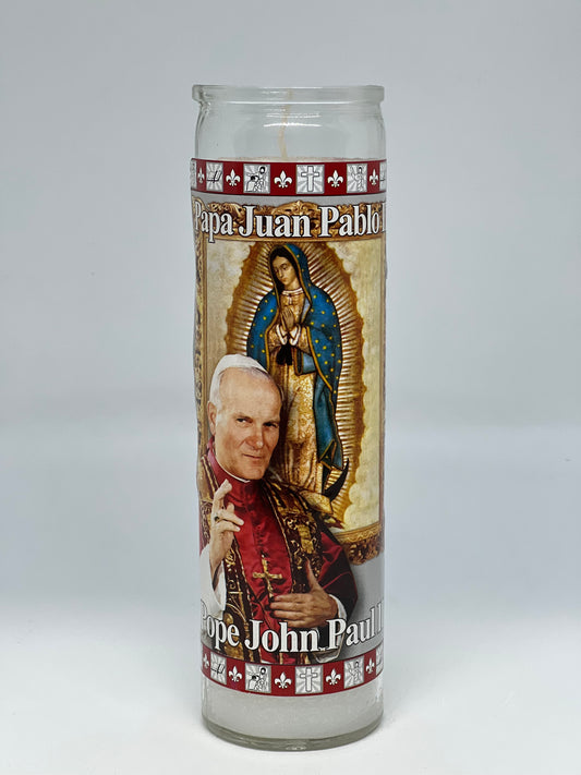 Pope John Paul II Candle/Veladora Papa Juan Pablo II