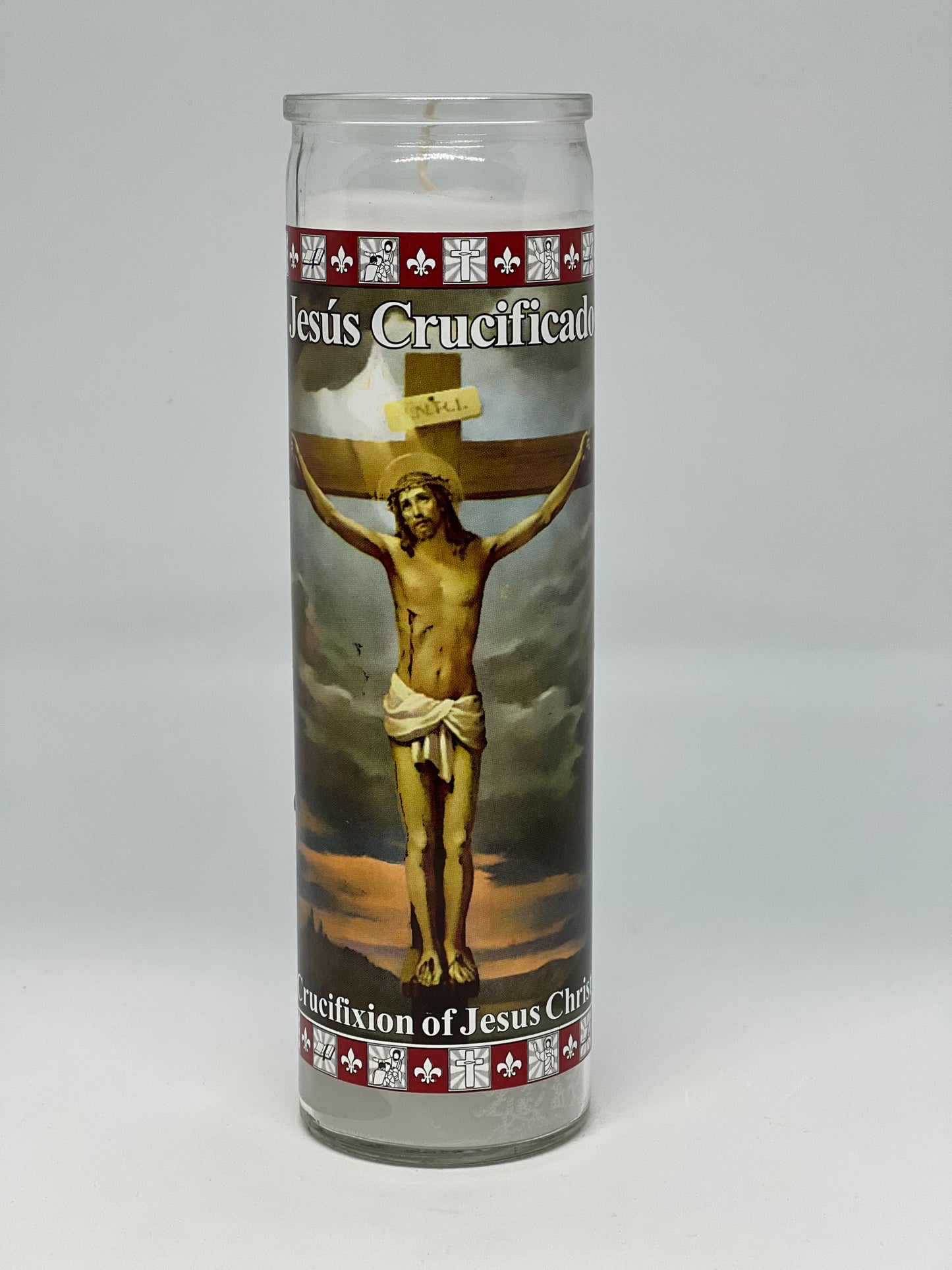 Jesus Christ Candle/Veladora Jesus Crucificado