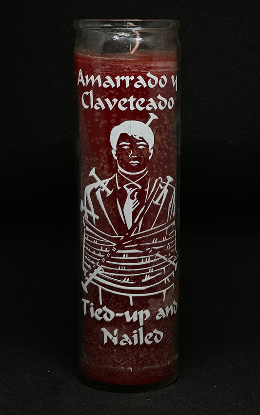 Tied-Up and Nailed Candle/Veladora Amarrado y Claveteado