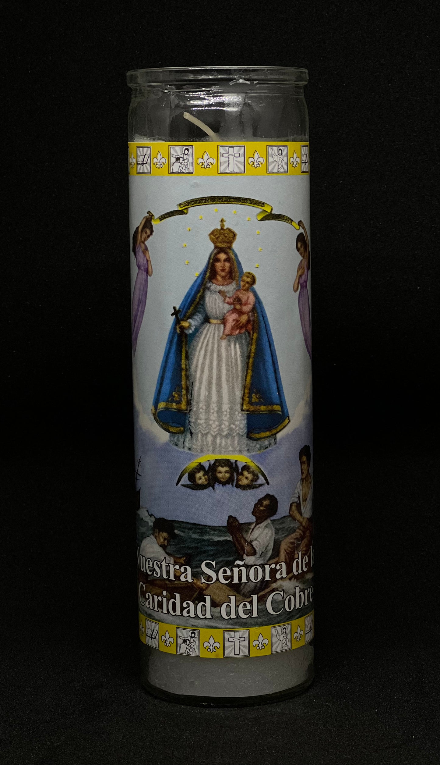 Our Lady of Charity Candle/ Veladora Nuestra Senora De Caridad Del Cobre