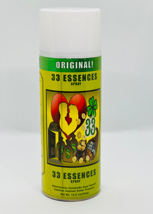 33 Essences Aerosol Spray/ 33 Esencias Aerosol Spray