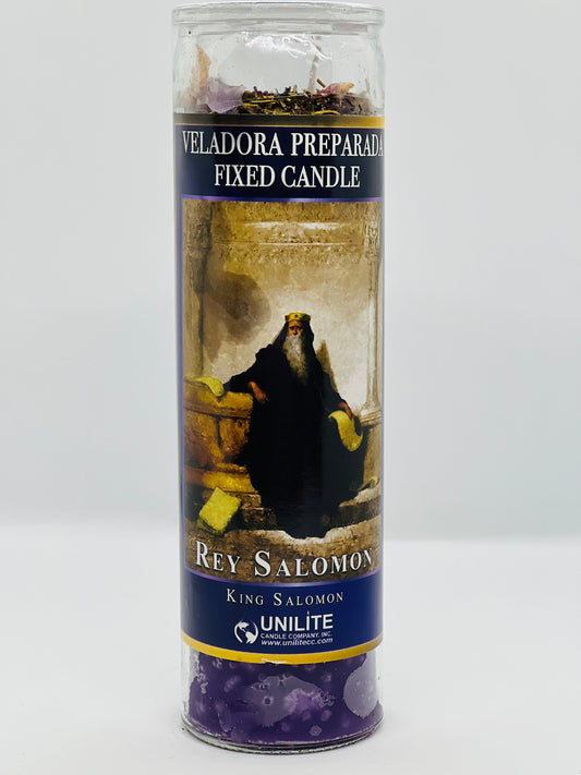 King Salomon Fixed Candle/Rey Salomon Veladora Preparada