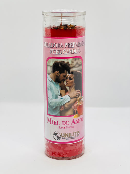 Love Honey Fixed Candle/Miel De Amor Veladora Preparada