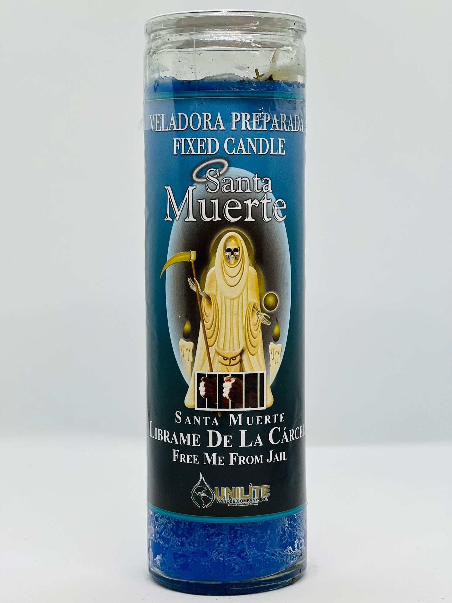 Santa Muerte Free Me From Jail Fixed Candle/Santa Muerte Librame De La Carcel Veladora Preparada