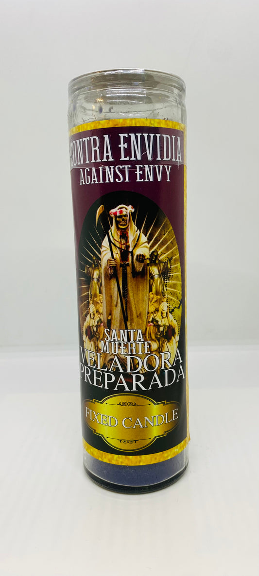 Santa Muerte Against Envy Fixed Candle/Santa Muerte Contra Envidia Veladora Preparada