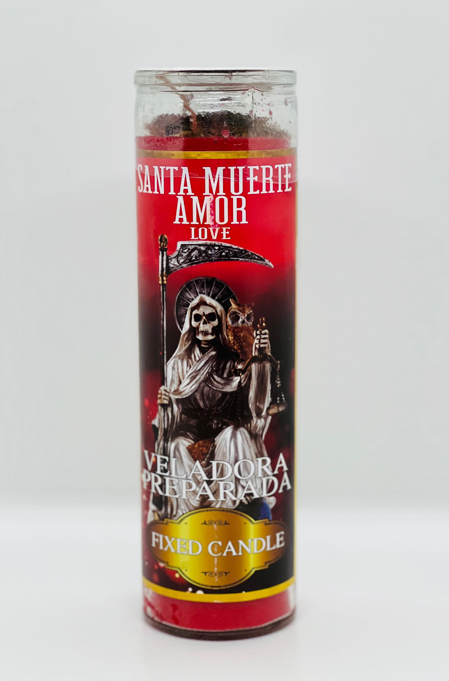 Santa Muerte Love Fixed Candle/Santa Muerte Amor Veladora Preparada