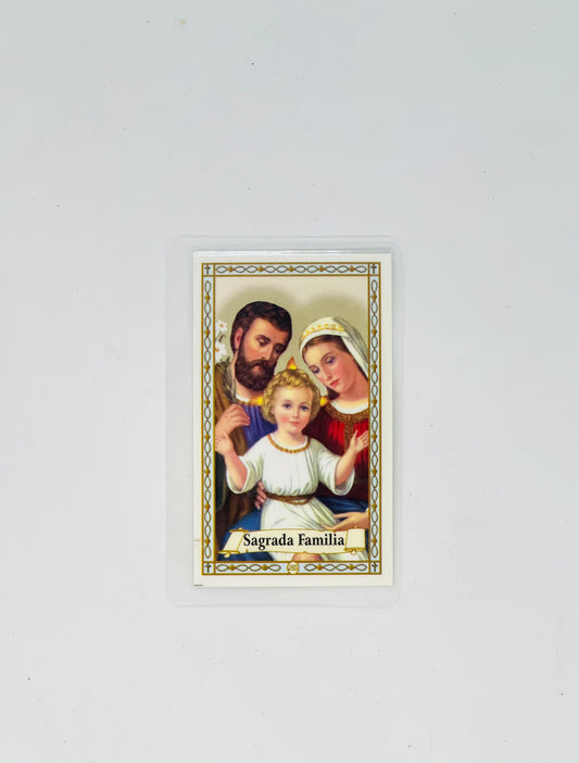 Sagrada Familia Prayer Card