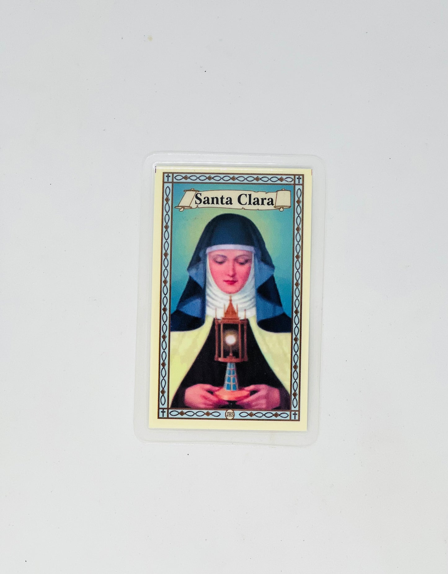 Santa Clara Prayer Card