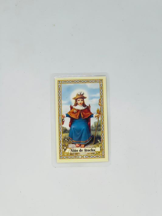 Niño De Atocha Prayer Card
