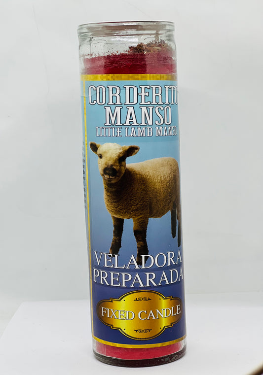 Little Lamb Fixed Candle/Corderito Manso Veladora Preparada