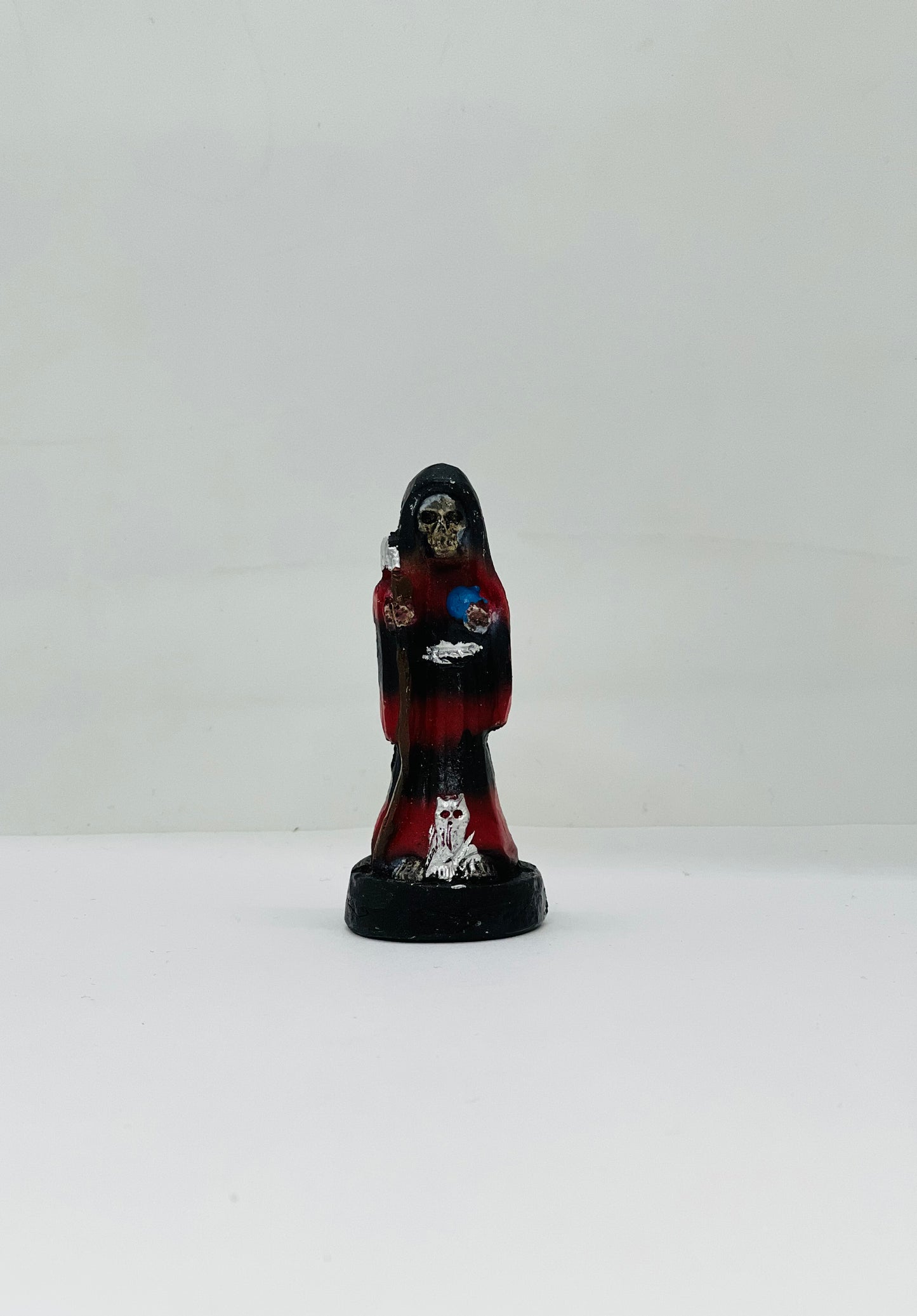 Santa Muerte Red/Black 3"