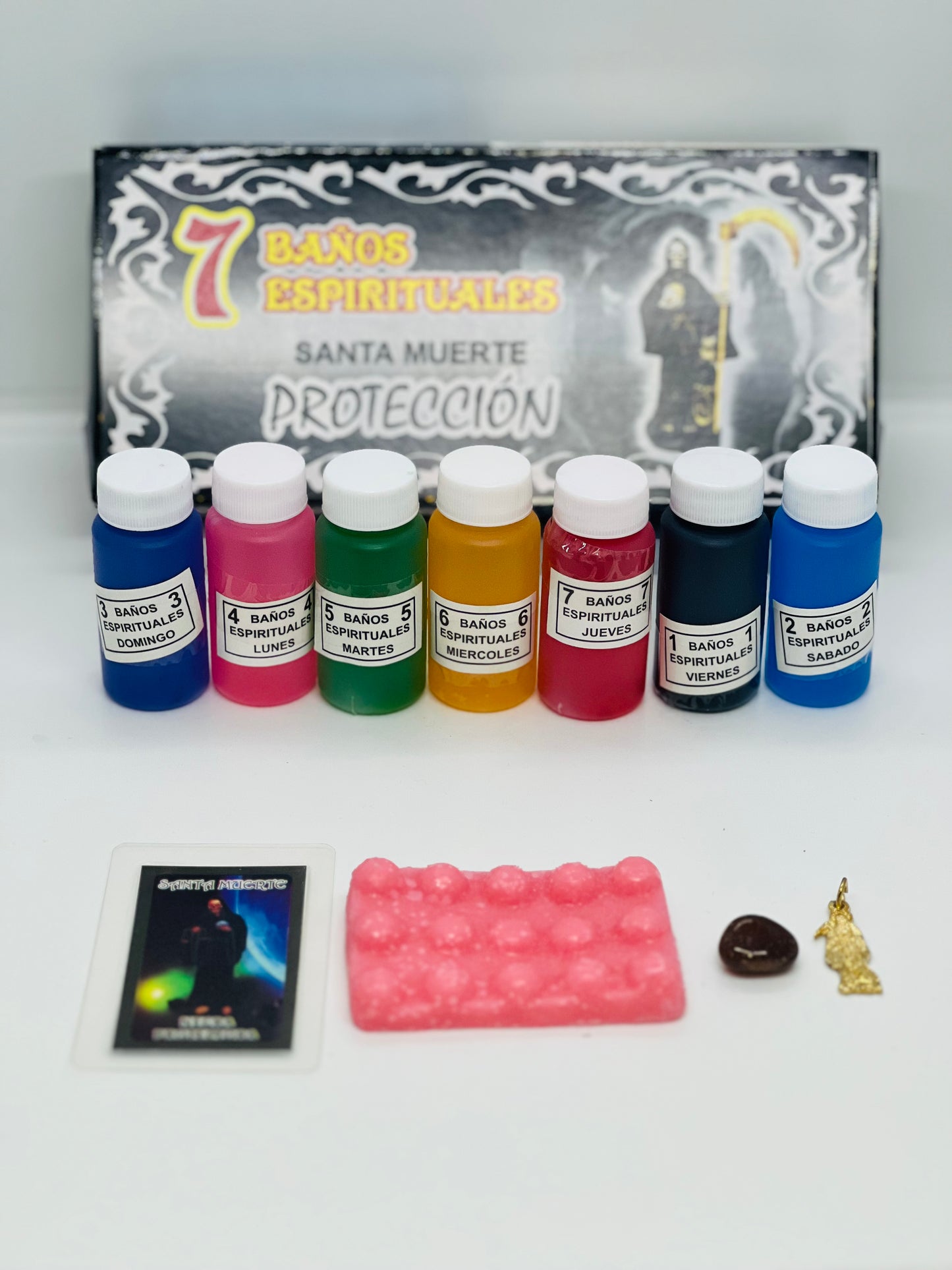 Santa Muerte Protection 7 Day Bath/ Santa Muerte 7 Baños Espirituales Proteccion