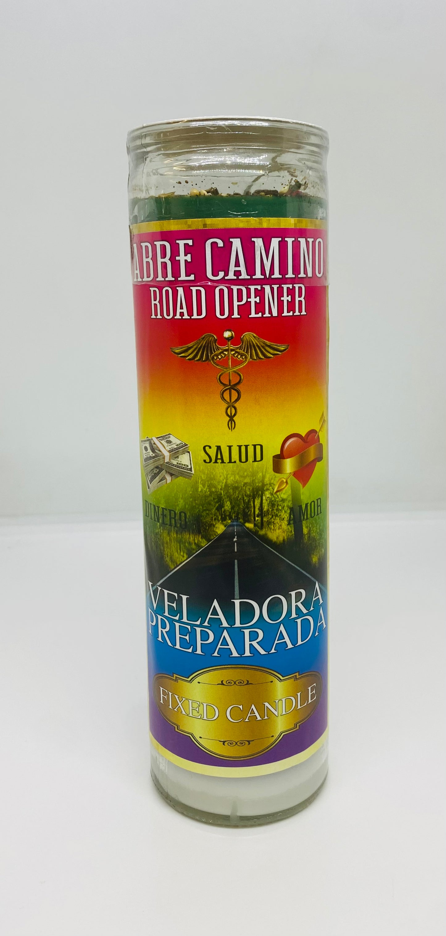 Road Opener Fixed Candle/Abre Camino Veladora Prepearada